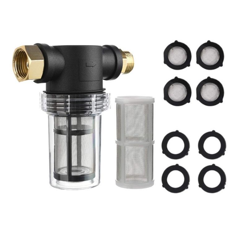 Washing Machine Pre-filter with 3/4 American Thread Interface & Garden Hose Inlet Filter Screen