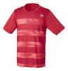Dunlop Tennis Wear Badminton Short Sleeve Game Shirt Moisture Absorbent Quick Drying DAP1401 2024SS Red M [DUNLOP]