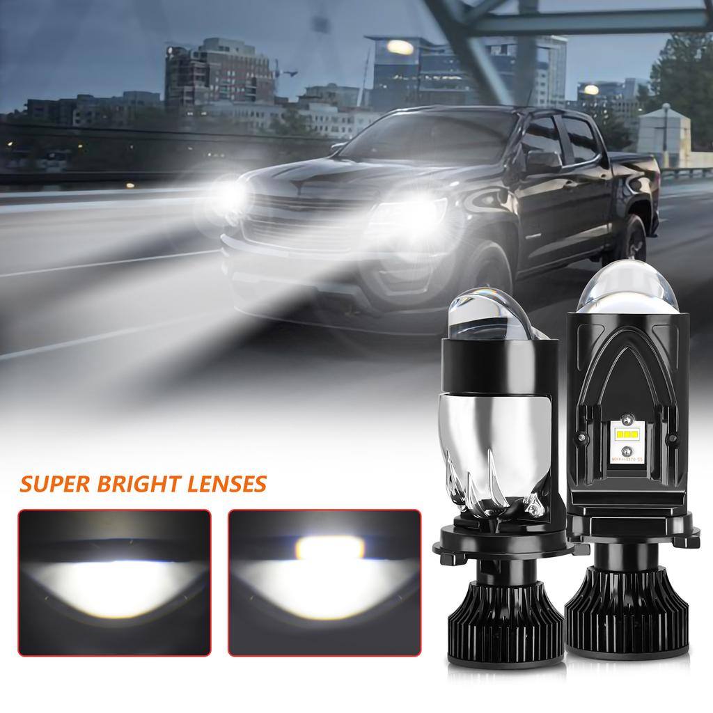 N7 2 шт. Светодиодные фары H4 Высокая яркость Автомобильные лампы головного света Светодиодная модернизация Автомобильные огни
