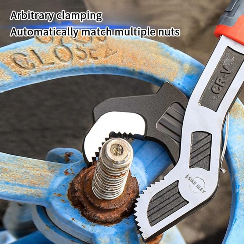 Multi-Function Adjustable Wrench Universal Wrench Fast Wrench Cr-V Bathroom Pipe Wrench Plumber Multi Hand Tool