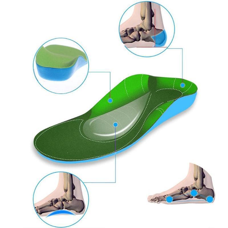 Мягкая и удобная детская ортопедическая стелька для ног XO, массажная стелька для плоской стопы, мягкая спортивная стелька для обуви