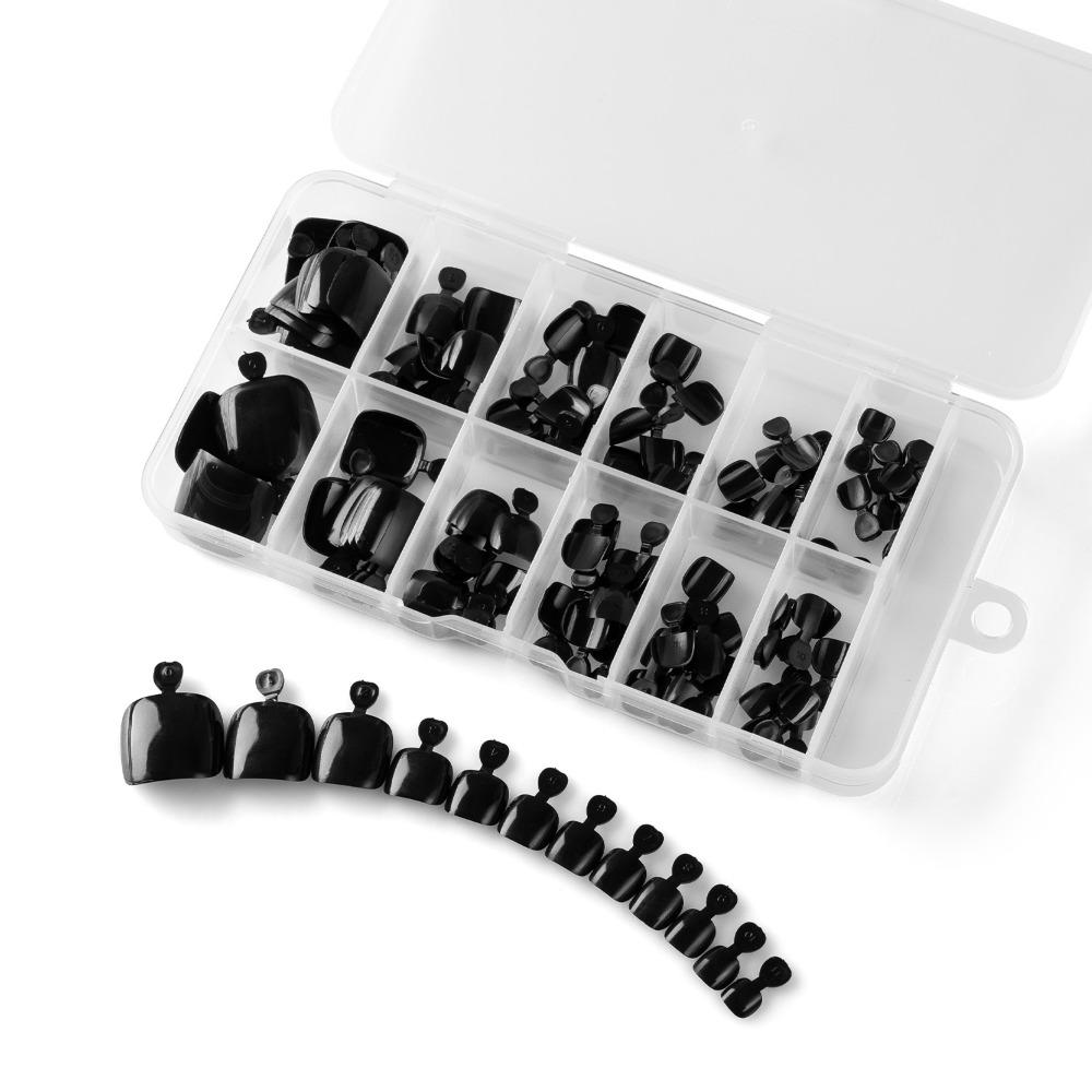 120 шт. Горячие однотонные накладные ногти на ногах Акриловые искусственные накладные ногти Искусственные ногти на ногах Женские