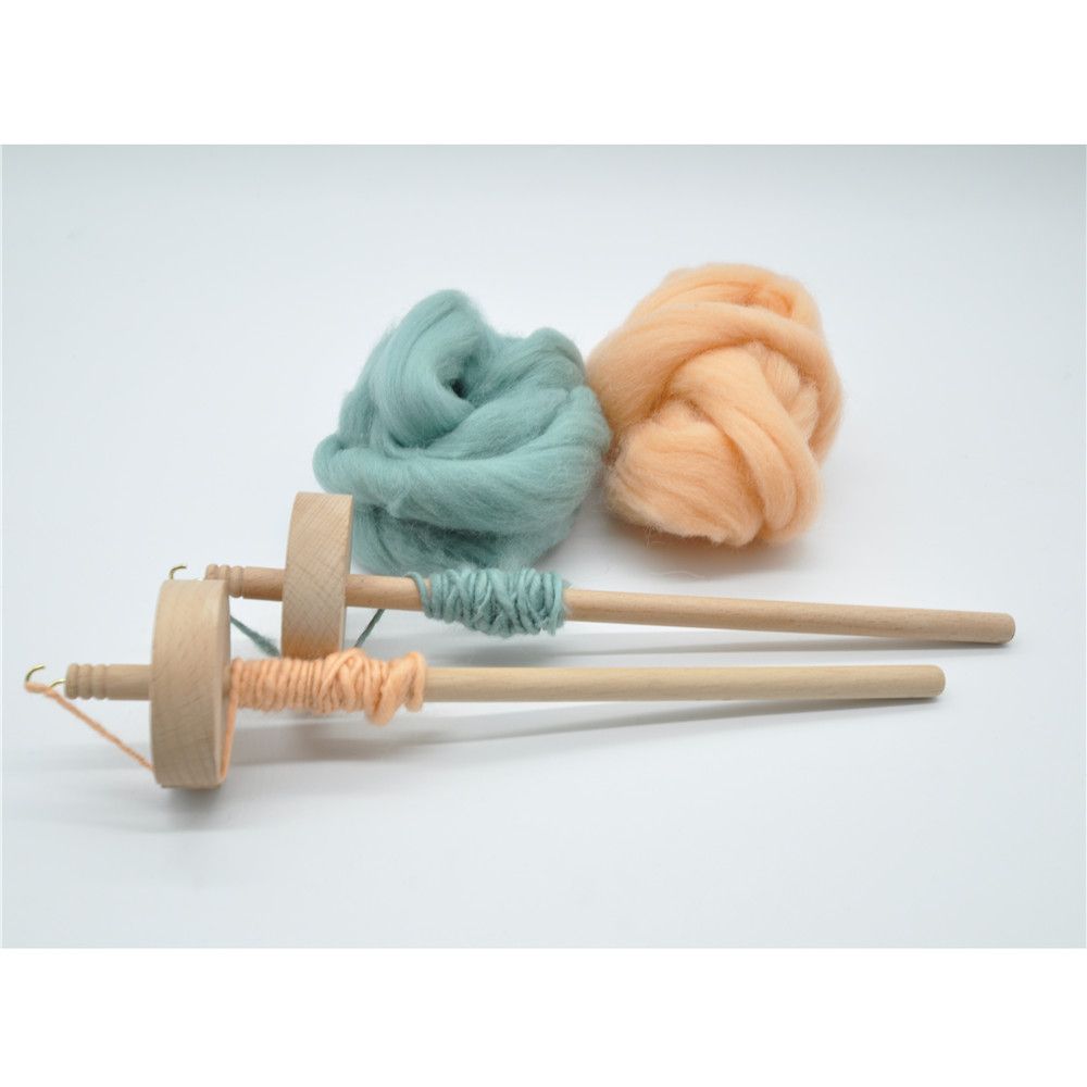 Инструменты для хранения для начинающих «сделай сам» для пряжи «Whorl Yarn Spin» из цельного дерева ручной работы