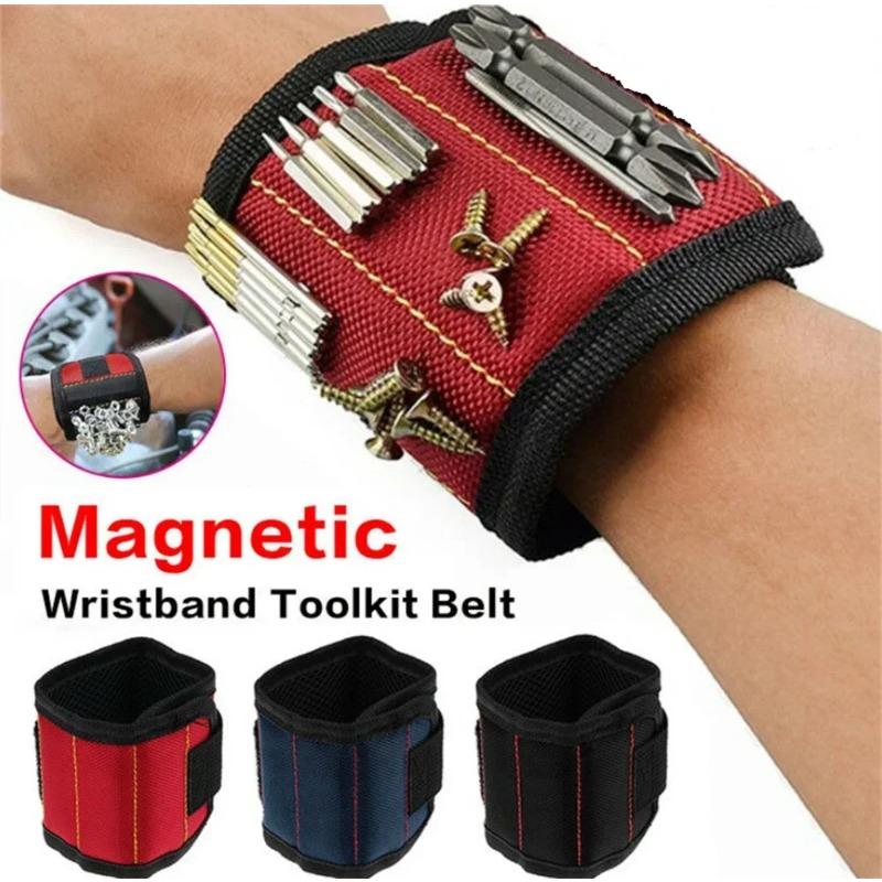 Sturdy And Durable Multifunctional Magnetic Wrist Strap Screw Storage Bag Portable Electrician Wrist Guard Oxford Cloth Tool Kit
