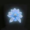 Glow-In-The-Dark Rainbow Blue Flower Toilet Sticker Shiny Crystal Floral Theme Decal Self-Adhesive Removable Bathroom Decoration