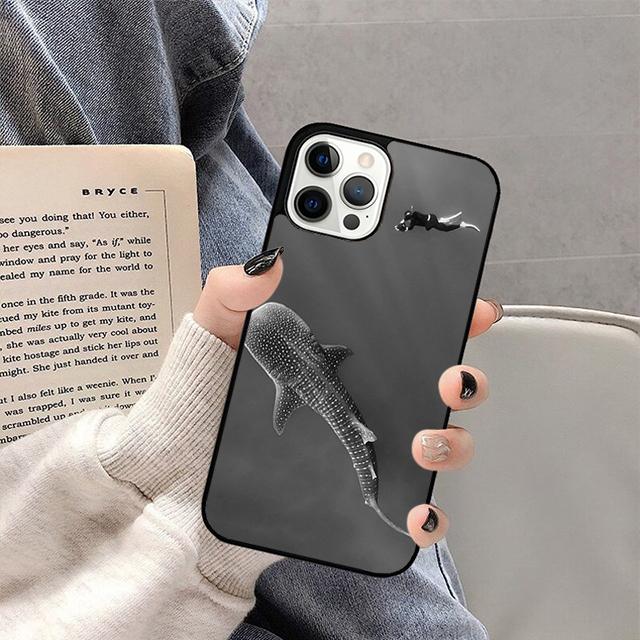 Чехол для телефона Рыба Китовый Акула Для iPhone 17 Air 16 15 14 13 12 11 Pro Max Plus Max Cover Shell coque