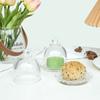 Glass Craft Dessert Storage Stand Transparent Dessert Table Ornaments Cake Serving Tray  Hotels