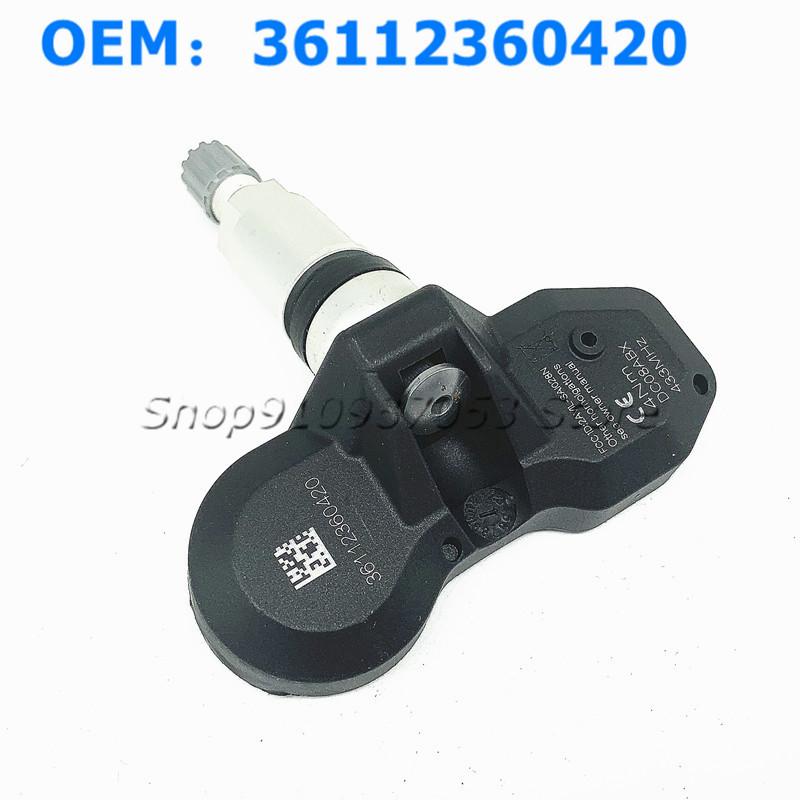 Brand New 4 Pcs For BMW 3er 5er 7er M3 M5 36112360420 36118378682 TPMS Monitoring System Tire Pressure Sensor 433Mhz