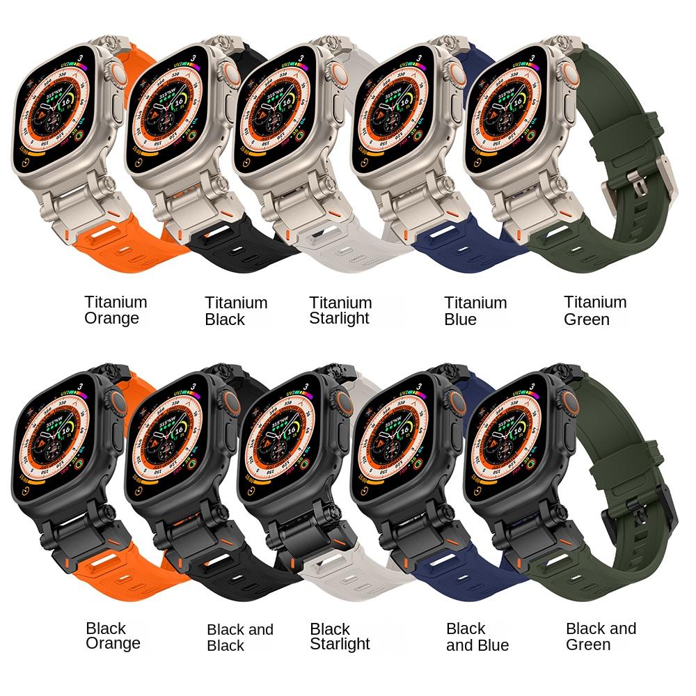 Силиконовый ремешок для Apple Watch Band Ultra 2 1 49 мм 45 мм 44 мм 42 мм мягкий спортивный ремешок для iWatch Series 9 8 7 6 5 SE аксессуары для браслетов