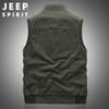 Мужской двусторонний жилет для рыбалки и активного отдыха JEEP SPIRIT с множеством карманов