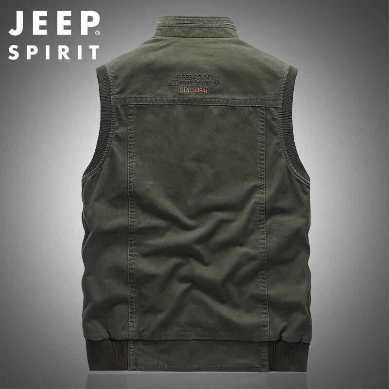 Мужской двусторонний жилет для рыбалки и активного отдыха JEEP SPIRIT с множеством карманов