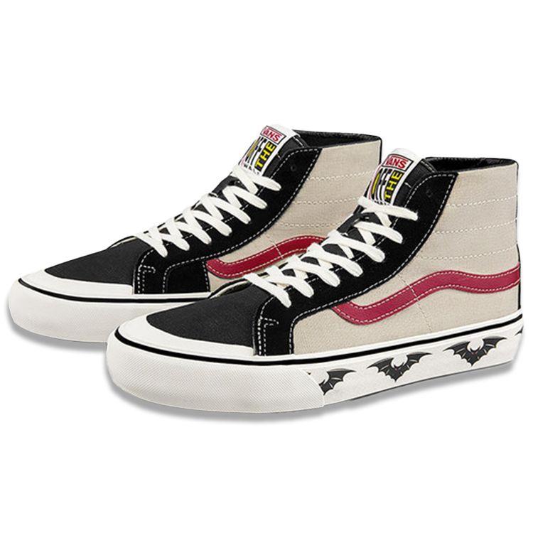 Vans Sk8 138 Decon Sf Canvas Повседневные Амортизирующие Прочные Легкие Высокие Кеды для Скейтборда Унисекс Кроссовки Серый Черный VN0A3MV12U4