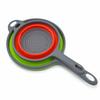 Collapsible Design Silicone Colander With Handle Kitchen Colander  For Draining Fruit