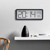 LCD Screen Digital Wall Clock Time Temperature Humidity Time Display Electronic Clock Desktop Digital Clock Battery Powered