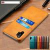 Чехол для Samsung S24 FE S23 S21 Ultra A34 A54 S20 Plus A73 A14 5G A32 4G чехлы из натуральной кожи с отделениями для карточек, твердый чехол на заднюю панель