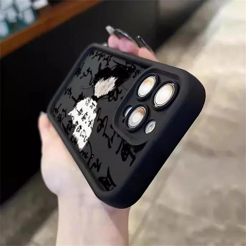 Art Font Butterfly Creative Phone Case for IPhone 16 15 14 13 11 12 Pro Max 7 8 Plus X XS Max XR 15 Pro Shockproof Back Cover