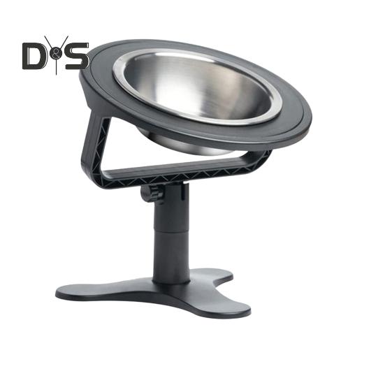 Поднятая миска для кошачьего корма, регулируемая наклонная миска из нержавеющей стали для домашних животных, нескользящая приподнятая кормушка для домашних кошек и собак