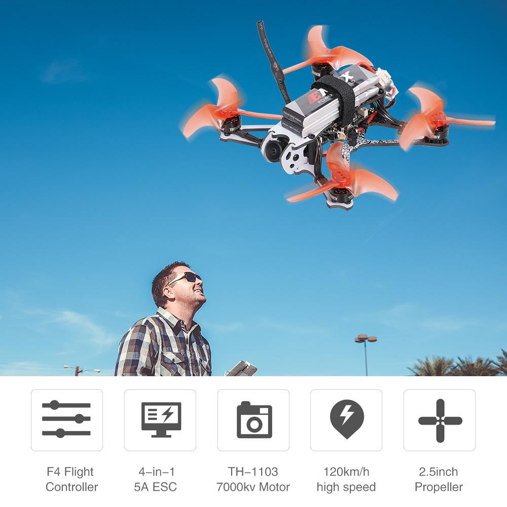 EMAX Tinyhawk II Racing Drone FPV Дрон 120 км/ч F4 5A ESC Бесщеточный двигатель 7000KV RunCam Nano2