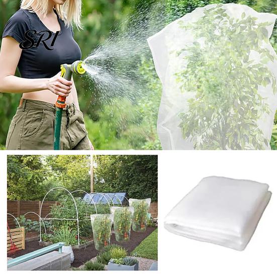 Indoor Plant Guard Protection Cover for Garden And Patio Pots Bird-proof Protector Tear-Resistant UV Mesh with Zipper & Drawstring Outdoor Gardening