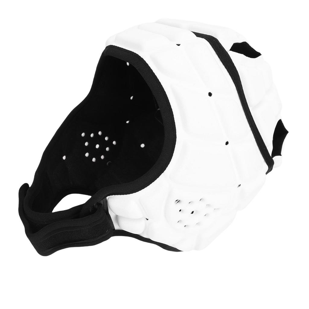 Регбийный шлем с мягкой оболочкой и подкладкой из пены ЭВА, регулируемый, для молодежи, для флаг-футбола, защита головы для футбола и других видов спорта, белый