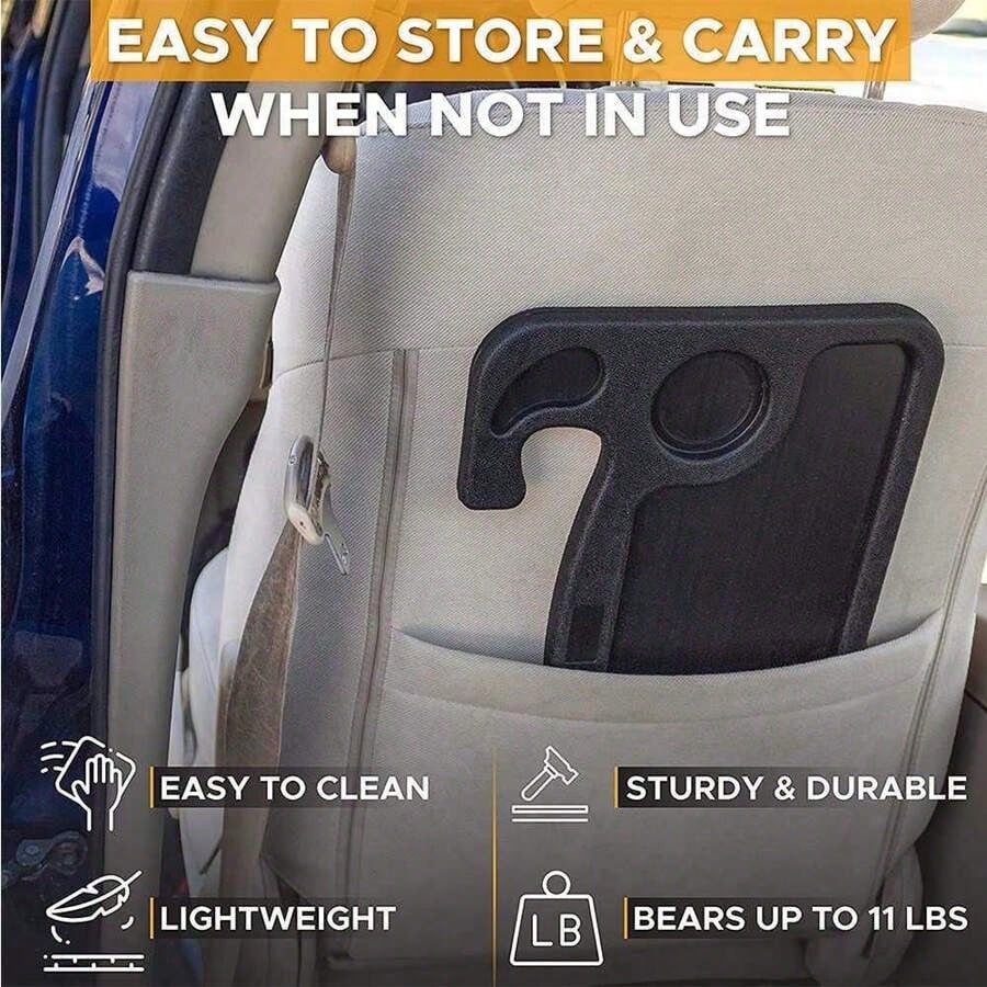 1 шт. Столик на руль автомобиля, Двусторонний поднос для ноутбука, планшета, еды и напитков, Портативный легко чистящийся автомобильный обеденный дорожный столик