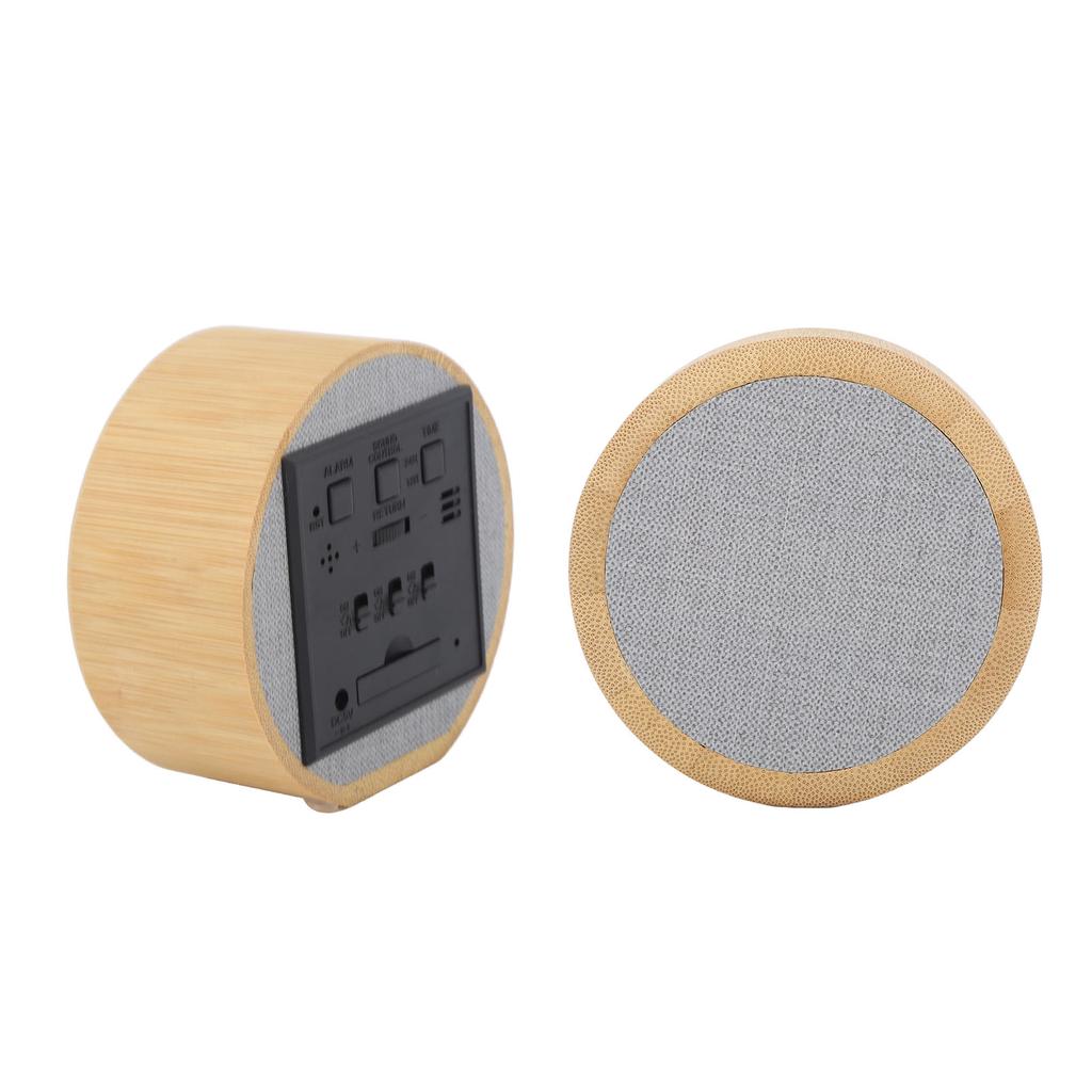 Electric Wooden Clock USB 3 Gear Brightness 200mAh Voice Activated Time Display Alarm Clock for Wokers Students