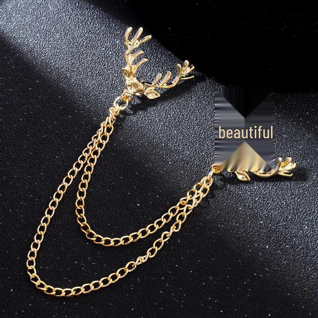 Мужской модный набор булавок для воротника: Японский и корейский стиль с украшениями в виде орла, короны, кисточки и креста.