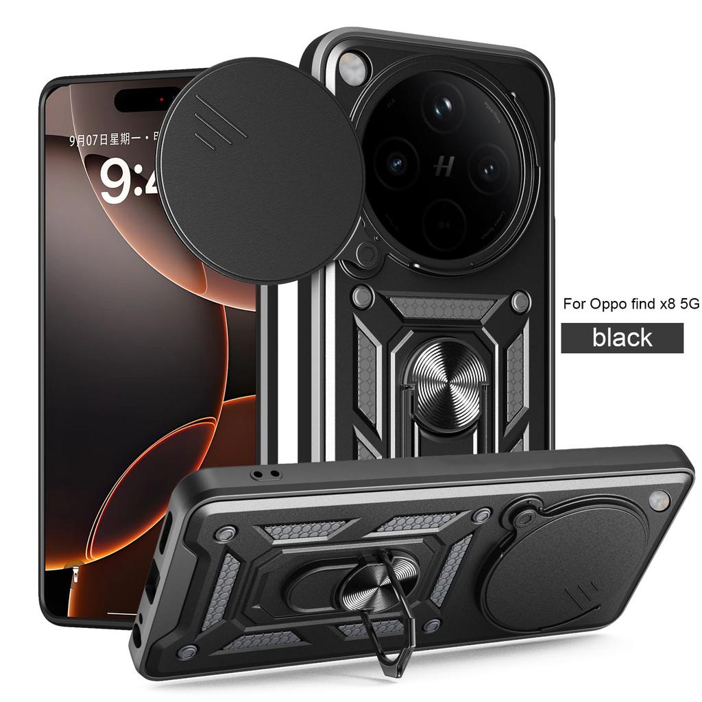 Чехол для OPPO Find X8 Чехол Oppo Find X8 Pro Чехол Find X8 Pro с магнитным кольцом Бронированный чехол для телефона Защитная задняя крышка с защитой камеры