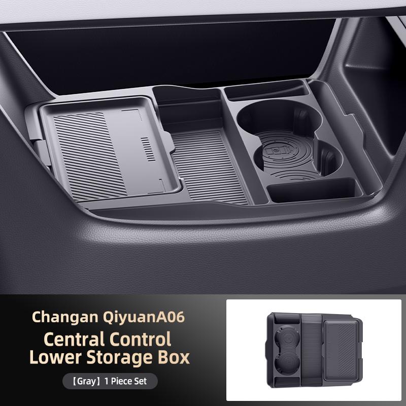 Для Changan Origin A6 2025 2026 Органайзер для хранения в центральном подлокотнике, скрытый бокс, держатель для стаканов, аксессуары для интерьера