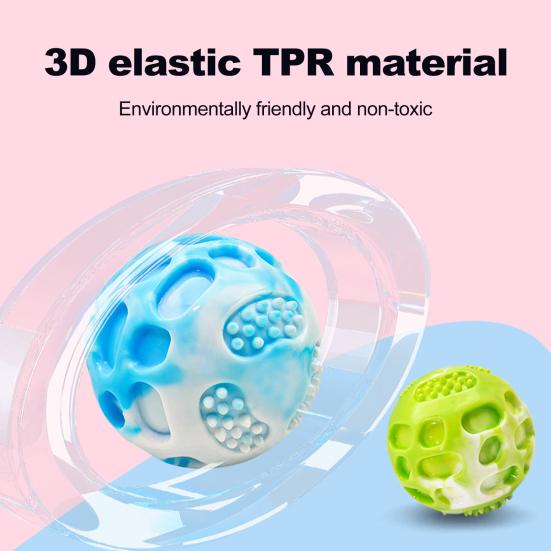 Скрипучий мяч для собаки Домашние животные Резиновая жевательная игрушка Нетоксичный Устойчивый к укусам Мяч для апортировки Способствует здоровью зубов для агрессивных жевателей Веселье в помещении и на улице