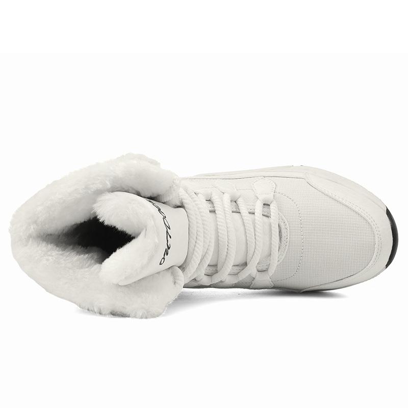 Супер теплая зимняя хлопковая обувь, ботильоны для женщин, зимние ботинки