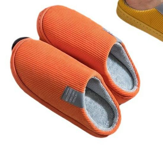 Теплые нескользящие хлопковые тапочки для пар и домашнего использования