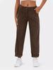 2024 Women's High Waist Casual Corduroy Pants - Solid Color, Loose Fit, Straight Leg