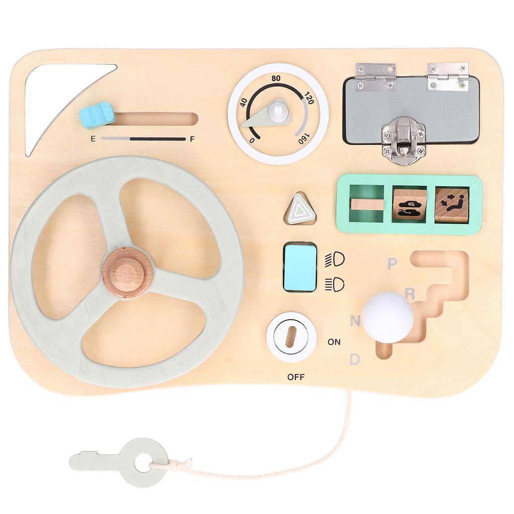 Монтессори-руль, игрушка для имитации вождения, цветная деревянная игрушка, раннее развитие
