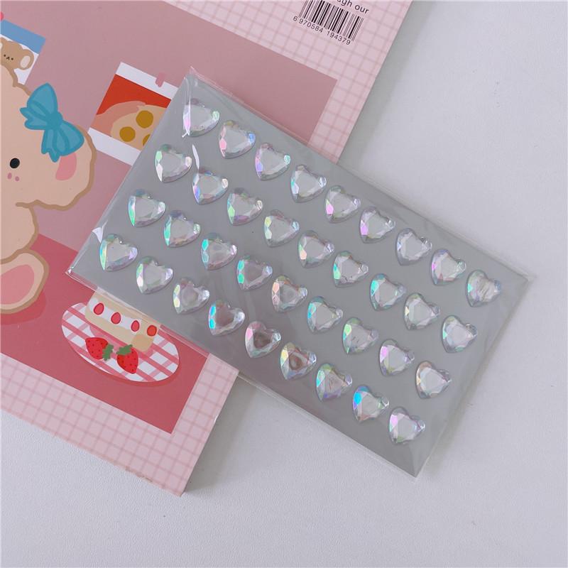 Colored Self-adhesive Rhinestones Sticker Children's Stage Show DIY Face Eye Decoration Acrylic Crystal Diamond Tattoo Sticker