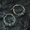 Винтажные круглые серьги-пружинки женские из нержавеющей стали с узловым дизайном, бусинами, открывающиеся, роскошные аксессуары для ушей, подарок на День святого Валентина, Joias