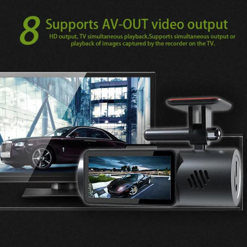 Новое WiFi-подключение мобильного телефона, двойная запись, ночное видение высокой четкости, автомобильный видеорегистратор, записывающий устройство для нанесения помады