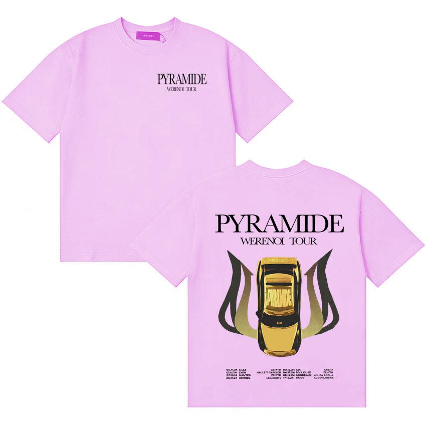 Rapper Werenoi Tour Pyramide Album Summer Harajuku Oversized Print Tshirts Unisexs Womens Retro Comfort Short Sleeve Clothes Unisex