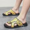 Fashion Summer Men Gold Comfortable Luxury Sandals Fashion Casual Outdoor Beach Slippers Breathable Wading Shoes