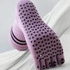 Спортивные женские носки для йоги до середины голени с пятью пальцами, дышащие, с нескользящей подошвой