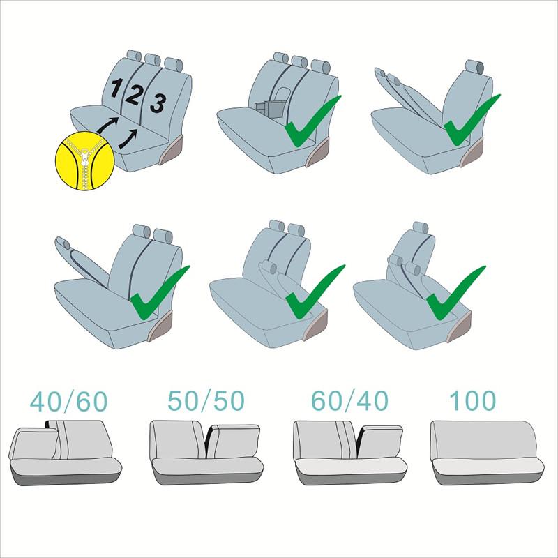 Универсальные чехлы на автомобильные сиденья из искусственной кожи, совместимая с подушкой безопасности, водонепроницаемая защита автомобильных сидений, аксессуары для интерьера, подходят для большинства автомобилей