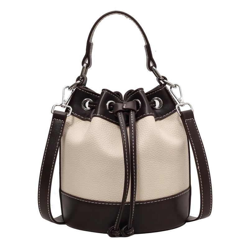 Autumn and Winter New Trendy Fashion Women's Bags Shoulder Messenger Bags Girls Bags Casual Contrasting Color Bucket Bags
