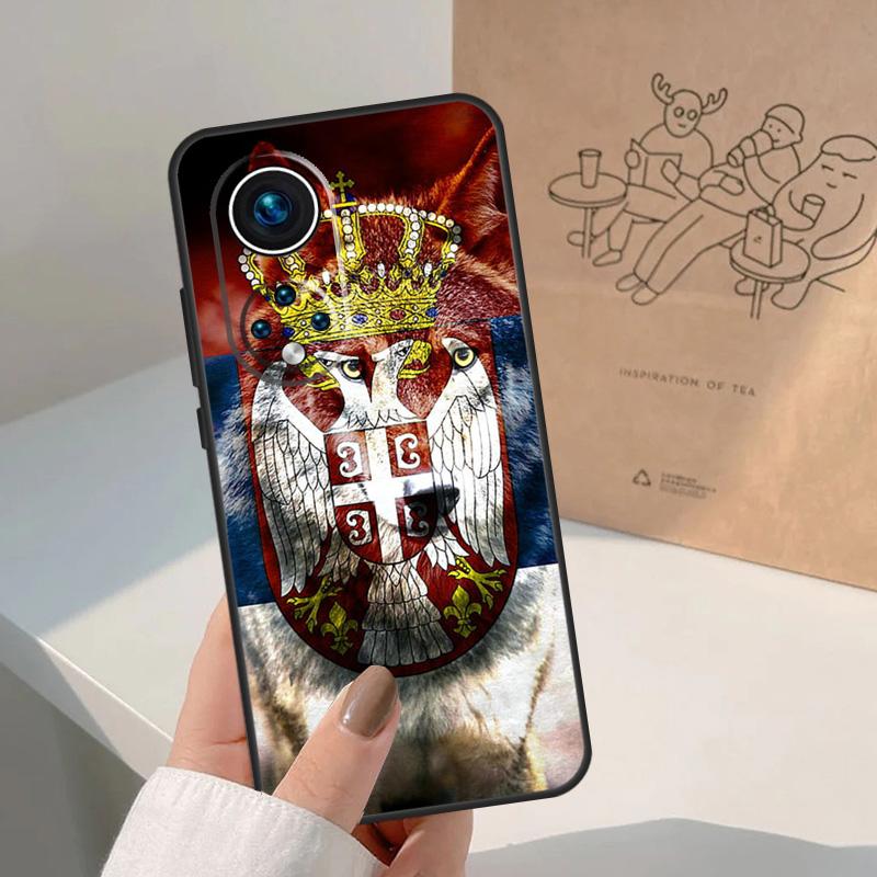 Флаг Сербии Сербский Для Honor Magic 7 Lite 5 6 8 Pro Чехол Для Honor 400 200 90 70 50 X8c X8b X9a X9b X9c X9d Win