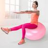 50cm PVC Pink Doughnut Shape Thicken Anti Explosion Inflatable Seating Exercise Yoga Ball