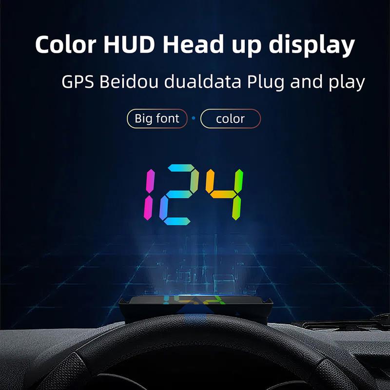 GPS HUD Цифровой спидометр Head Up Display Для всех автомобилей KMH Проектор на лобовое стекло Автомобильный Head Up HD Дисплей Автомобильные аксессуары