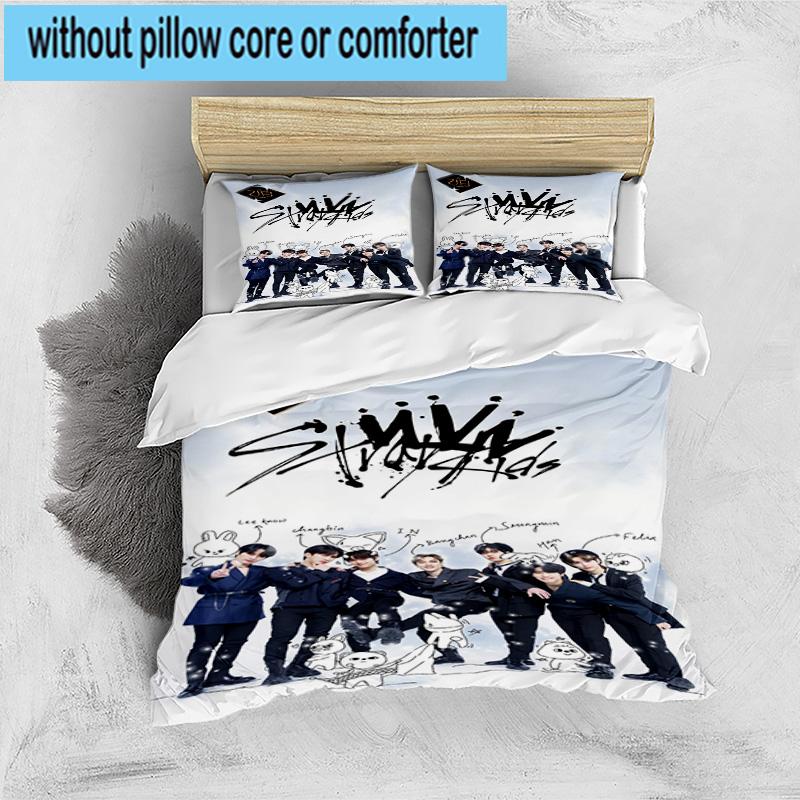 3PCS K-pop Group Performance 3pcs Bedding,Including 3PCS Duvet Cover And 2pcs Pillowcases Perfect for Christmas,Ideal for Bedroom, Dormitory