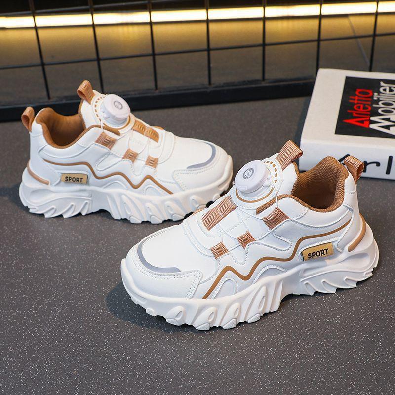 Обувь для девочек 2025 весна и осень новая детская универсальная легкая обувь папы маленькие белые туфли нескользящая спортивная обувь для мальчиков