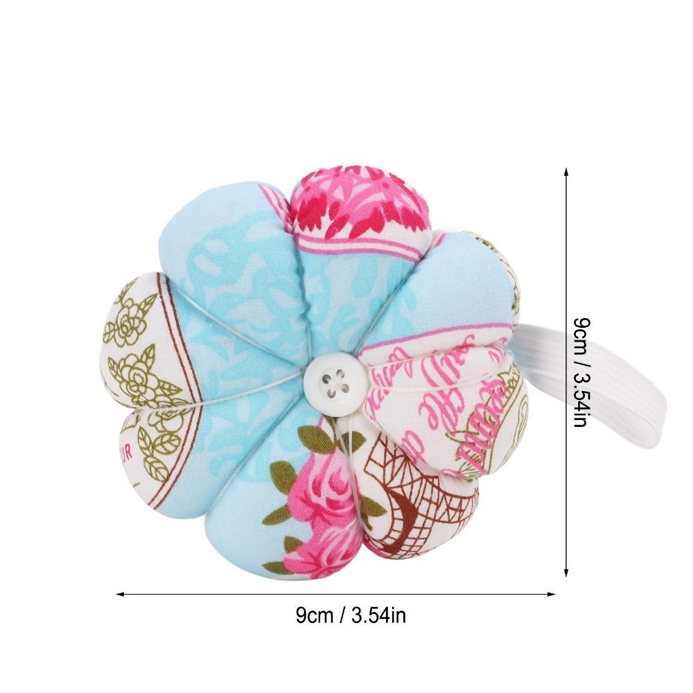 Elastic Wrist Strap Wrist Pin Cushion Pumpkin Design Pins Holder Wearable Pincushion For Quilting
