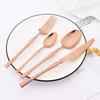 20Pcs (5set) Luxury Pink Gold Dinnerware Set Stainless Steel Flatware Cutlery Set Kitchen Fork Knife Spoon Tableware Silverware Set