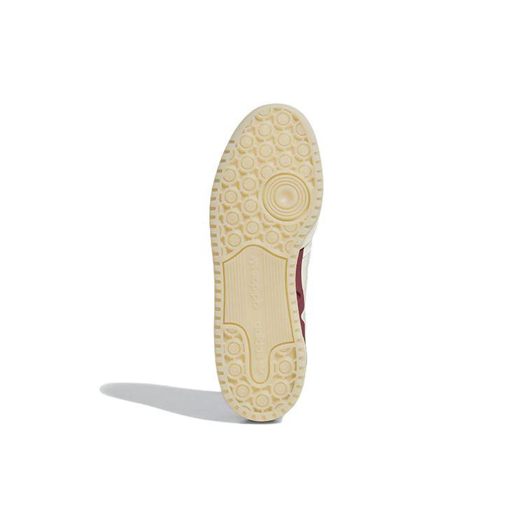 adidas Forum Exhibit Low Off White Burgundy Unisex кроссовки Cream Collegiate-Burgundy Cream-White GW4358